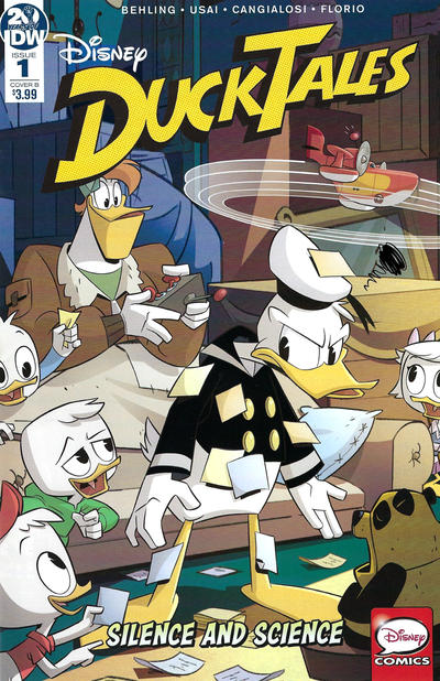 Cover for DuckTales: Silence and Science (IDW, 2019 series) #1 [Cover B - Marco Ghiglione & Cristina Stella]