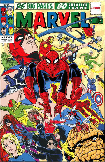 Cover for Marvel Comics (Marvel, 2019 series) #1000 [1960's Variant Cover]
