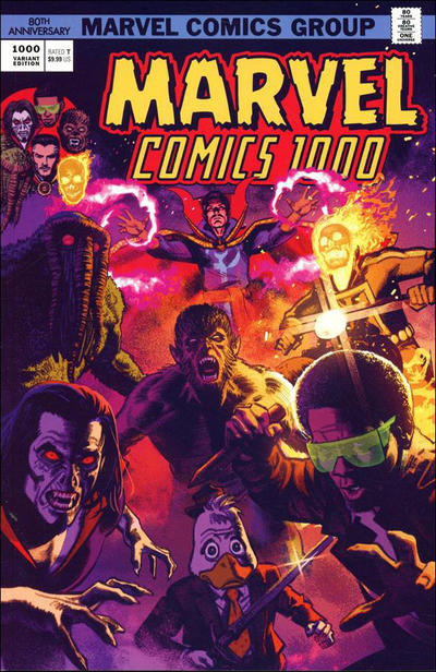 Cover for Marvel Comics (Marvel, 2019 series) #1000 [1970's Variant Cover]