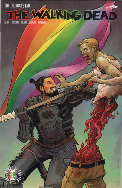 Cover for The Walking Dead (Image, 2003 series) #168 [Pride Month Variant]