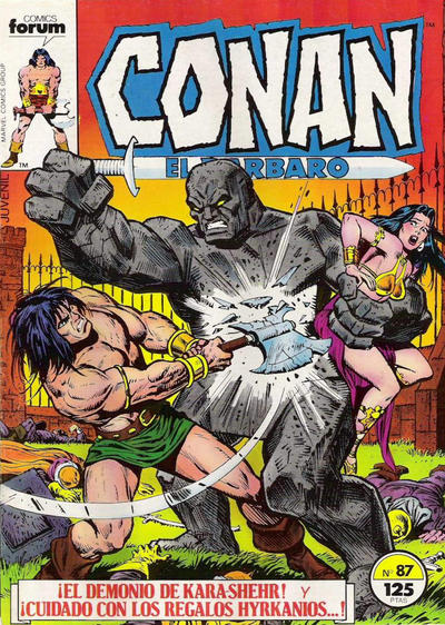 Cover for Conan el Bárbaro (Planeta DeAgostini, 1983 series) #87