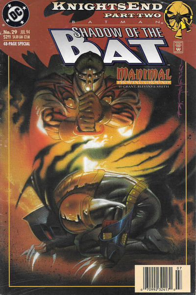 Cover for Batman: Shadow of the Bat (DC, 1992 series) #29 [Newsstand]