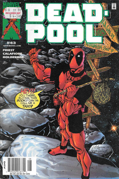 Cover for Deadpool (Marvel, 1997 series) #43 [Newsstand]