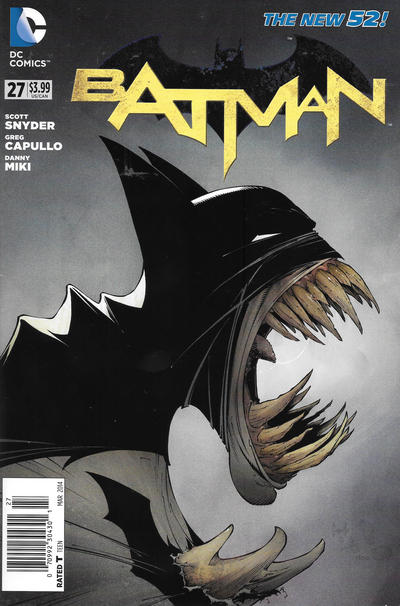 Cover for Batman (DC, 2011 series) #27 [Newsstand]