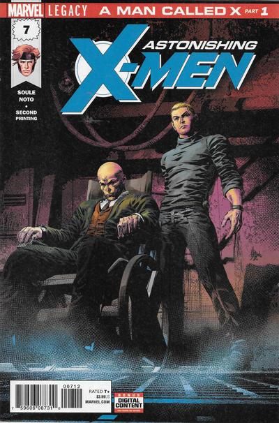 Cover for Astonishing X-Men (Marvel, 2017 series) #7 [Second Printing - Mike Deodato Jr.]