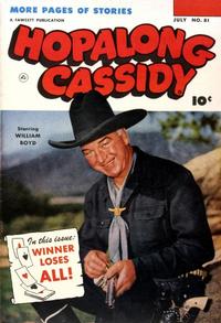 Cover Thumbnail for Hopalong Cassidy (Fawcett, 1943 series) #81