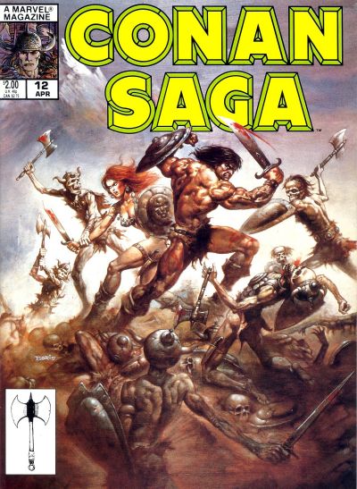 Cover for Conan Saga (Marvel, 1987 series) #12