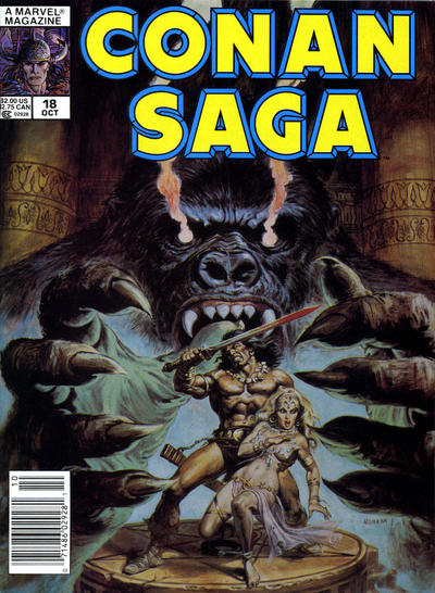 Cover for Conan Saga (Marvel, 1987 series) #18