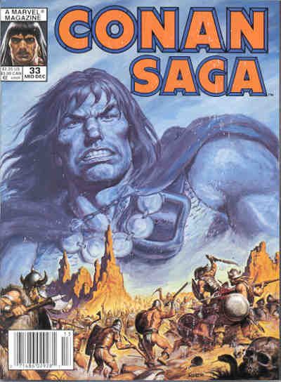 Cover for Conan Saga (Marvel, 1987 series) #33