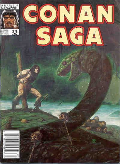 Cover for Conan Saga (Marvel, 1987 series) #34