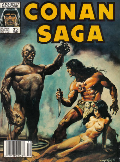 Cover for Conan Saga (Marvel, 1987 series) #35