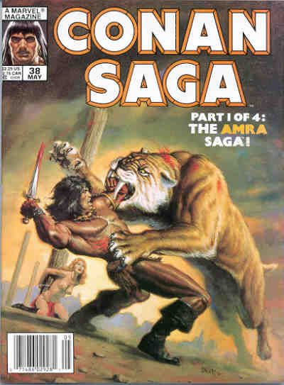 Cover for Conan Saga (Marvel, 1987 series) #38
