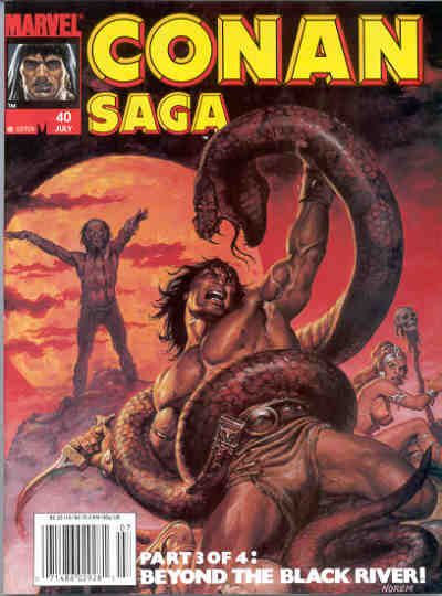 Cover for Conan Saga (Marvel, 1987 series) #40