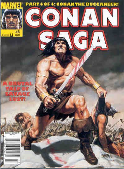 Cover for Conan Saga (Marvel, 1987 series) #45 [Newsstand]