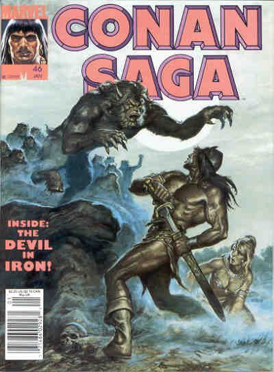 Cover for Conan Saga (Marvel, 1987 series) #46