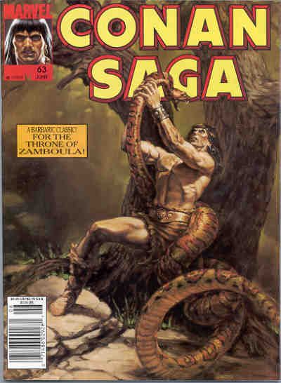 Cover for Conan Saga (Marvel, 1987 series) #63