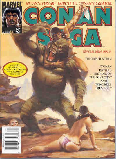 Cover for Conan Saga (Marvel, 1987 series) #69 [Newsstand]