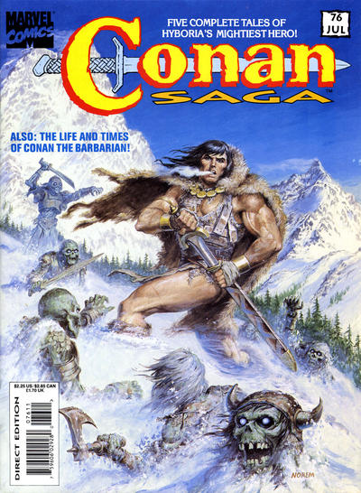 Cover for Conan Saga (Marvel, 1987 series) #76