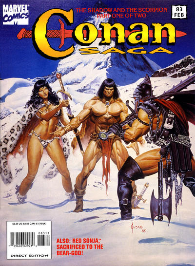Cover for Conan Saga (Marvel, 1987 series) #83 [Direct Edition]