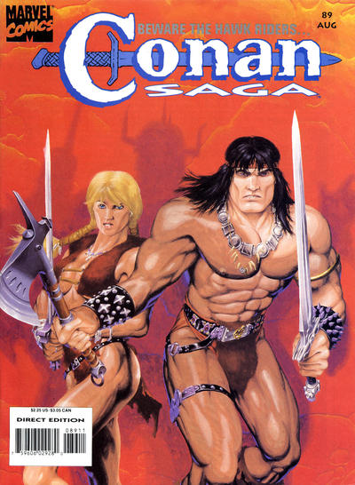 Cover for Conan Saga (Marvel, 1987 series) #89 [Direct Edition]