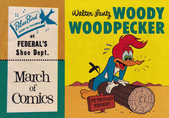 Cover for Boys' and Girls' March of Comics (Western, 1946 series) #139 [Blue Bird at Federal's Shoe Dept.]