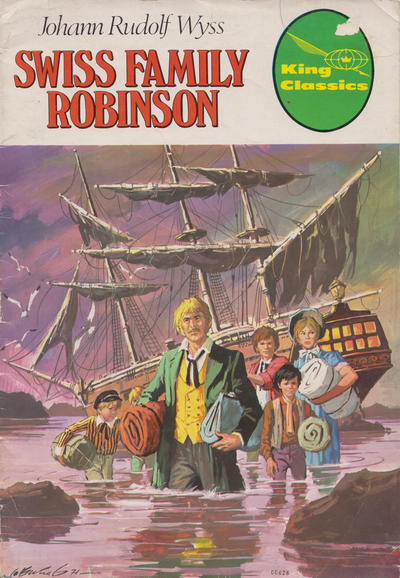 Cover for King Classics (King Features, 1977 series) #5 - Swiss Family Robinson [Red Title Logo Variant]