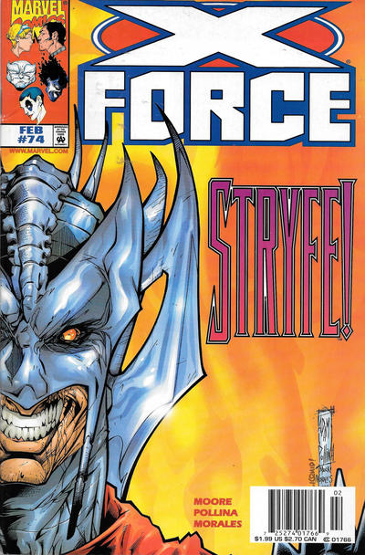 Cover for X-Force (Marvel, 1991 series) #74 [Newsstand]