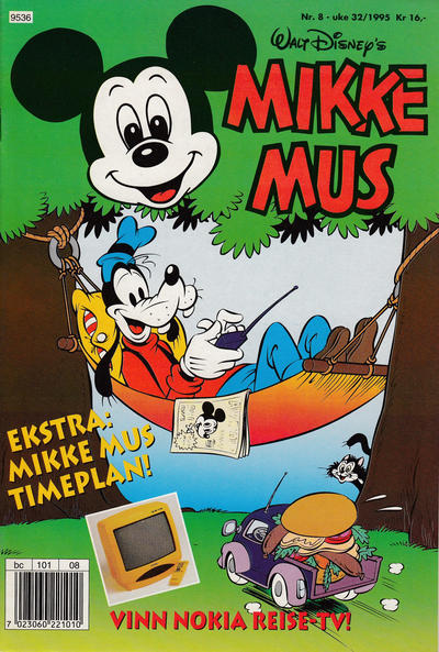 Cover for Mikke Mus (Hjemmet / Egmont, 1980 series) #8/1995