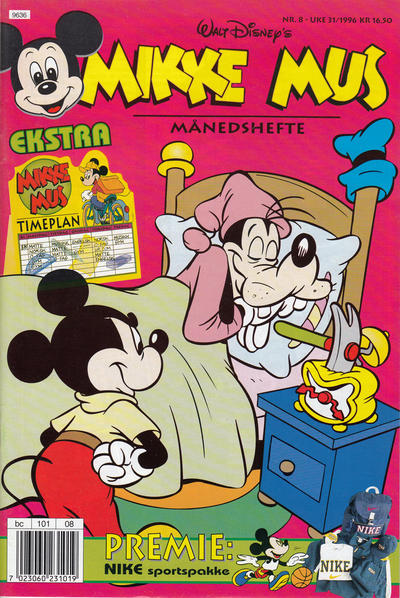 Cover for Mikke Mus (Hjemmet / Egmont, 1980 series) #8/1996