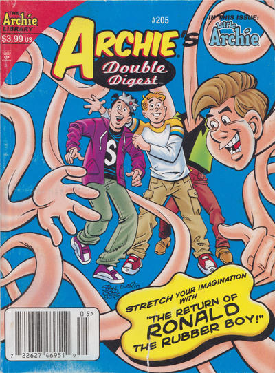 Cover for Archie's Double Digest Magazine (Archie, 1984 series) #205 [Newsstand]
