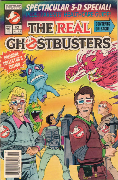 Cover for The Real Ghostbusters Spectacular 3-D Special (Now, 1991 series) [Newsstand]
