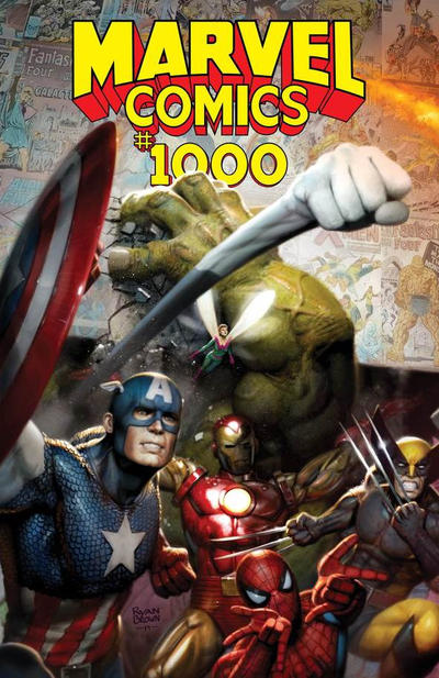 Cover for Marvel Comics (Marvel, 2019 series) #1000 [Comics Elite Ryan Brown Variant Cover]