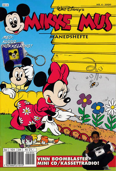 Cover for Mikke Mus Månedshefte (Hjemmet / Egmont, 1997 series) #4/2000