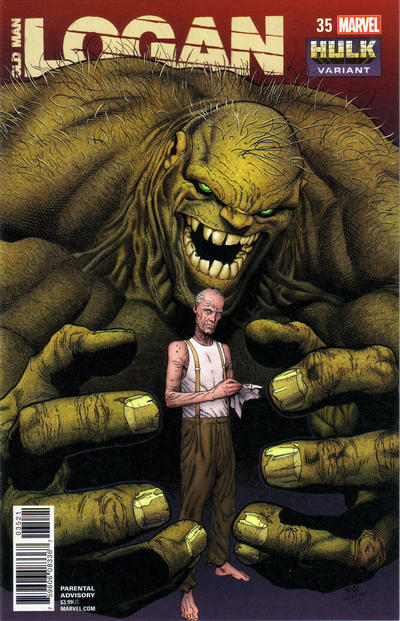 Cover for Old Man Logan (Marvel, 2016 series) #35 [Steve McNiven 'Hulk']