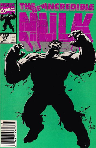 Cover for The Incredible Hulk (Marvel, 1968 series) #377 [Mark Jewelers]