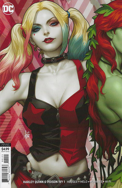 Cover for Harley Quinn & Poison Ivy (DC, 2019 series) #1 [Stanley "Artgerm" Lau 'Harley Quinn' Cardstock Cover]