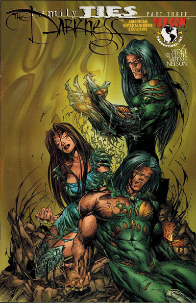 Cover for The Darkness (Image, 1996 series) #10 [American Entertainment Exclusive Gold Foil cover]