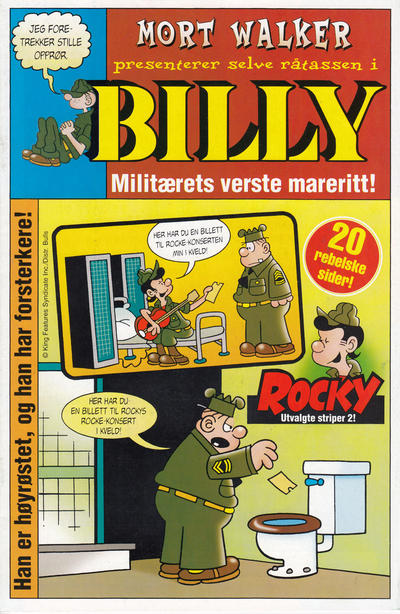 Cover for Bilag til Billy (Hjemmet / Egmont, 2001 series) #17-2003