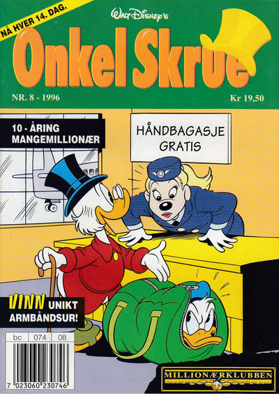Cover for Onkel Skrue (Hjemmet / Egmont, 1976 series) #8/1996