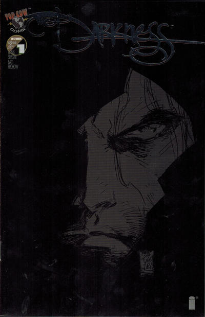 Cover for The Darkness (Image, 1996 series) #1 [Black Cover with Silver Foil Logo]