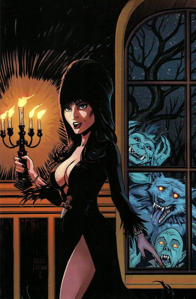 Cover for Elvira Mistress of the Dark (Dynamite Entertainment, 2018 series) #9 [Virgin Art Cover Craig Cermak]