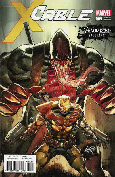 Cover for Cable (Marvel, 2017 series) #5 [Rob Liefeld Venomized Deadpool Cover]