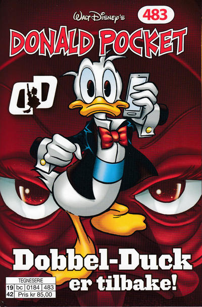 Cover for Donald Pocket (Hjemmet / Egmont, 1968 series) #483 - Dobbel-Duck er tilbake!