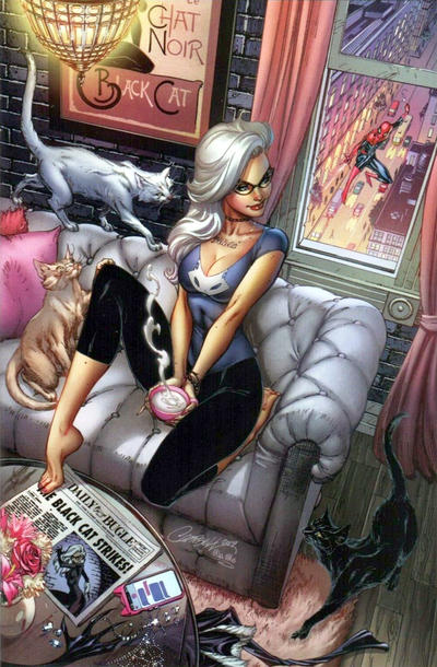 Cover for Black Cat (Marvel, 2019 series) #1 [J. Scott Campbell Exclusive Cover G - San Diego Comic Con International]