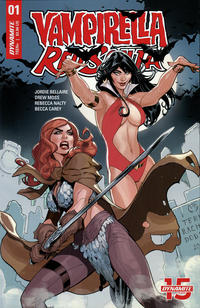 Cover Thumbnail for Vampirella / Red Sonja (Dynamite Entertainment, 2019 series) #1 [Cover A Terry Dodson]