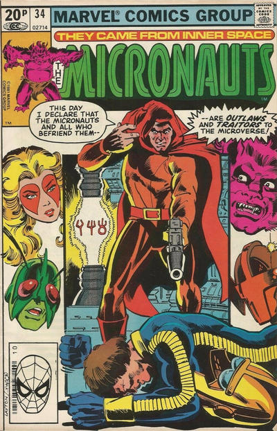 Cover for Micronauts (Marvel, 1979 series) #34 [British]