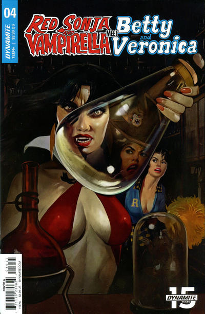 Cover for Red Sonja and Vampirella Meet Betty and Veronica (Dynamite Entertainment, 2019 series) #4 [Cover B Robert Hack]
