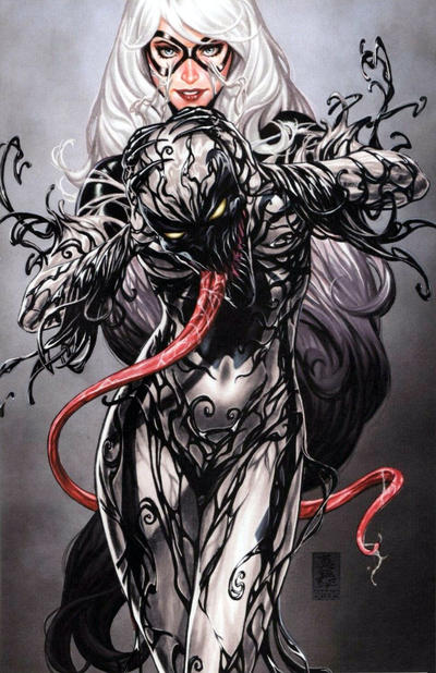 Cover for Black Cat (Marvel, 2019 series) #2 [Mark Brooks SDCC Exclusive 'Anti-Venomized' Virgin Art]