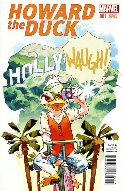 Cover for Howard the Duck (Marvel, 2016 series) #1 [Variant Edition - Movie Image - Yasmine Putri Cover]