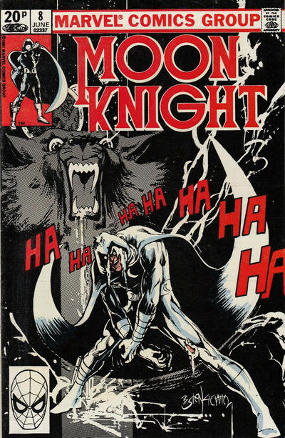 Cover for Moon Knight (Marvel, 1980 series) #8 [British]